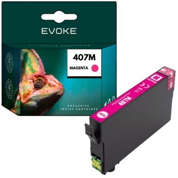 Tusz do drukarki Epson 407XM czerwony (magenta) | 26 ml | 1290 stron - Evoke