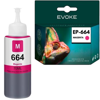 Tusz do drukarki Epson 664 czerwony XL | 70 ml | 6400 stron | T6643 - Evoke