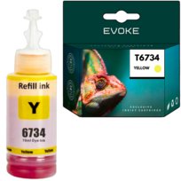 Tusz do drukarki Epson T6734 żółty | 70 ml | 6500 stron | T6734Y