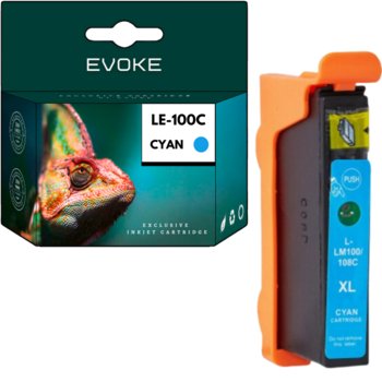 Tusz do drukarki Lexmark 100XC niebieski (cyan) | 12 ml | 550 stron - Evoke
