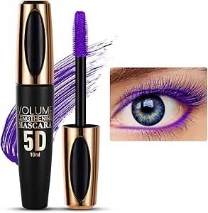 Tusz do rzęs z włóknami jedwabiu | Technologia 5D | Fioletowy - Inna marka