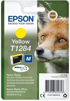 Tusz EPSON C13T12844012, żółty, 3.5 ml