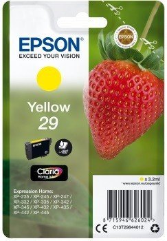 Tusz EPSON C13T29844012, żółty, 3.2 ml