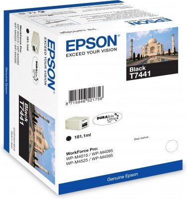 Tusz EPSON C13T74414010, czarny, 181.1 ml