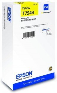 Tusz EPSON C13T754440 XXL, żółty, 69 ml