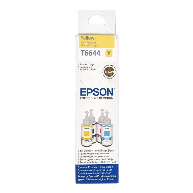 Tusz EPSON T66444, żółty, 70 ml, C13T66444A