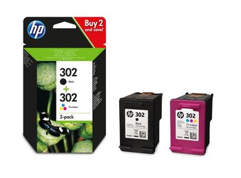 Tusz HP 302 X4D37AE, 1 x 3,5 ml, 1 x 4 ml, czarny + kolor - HP