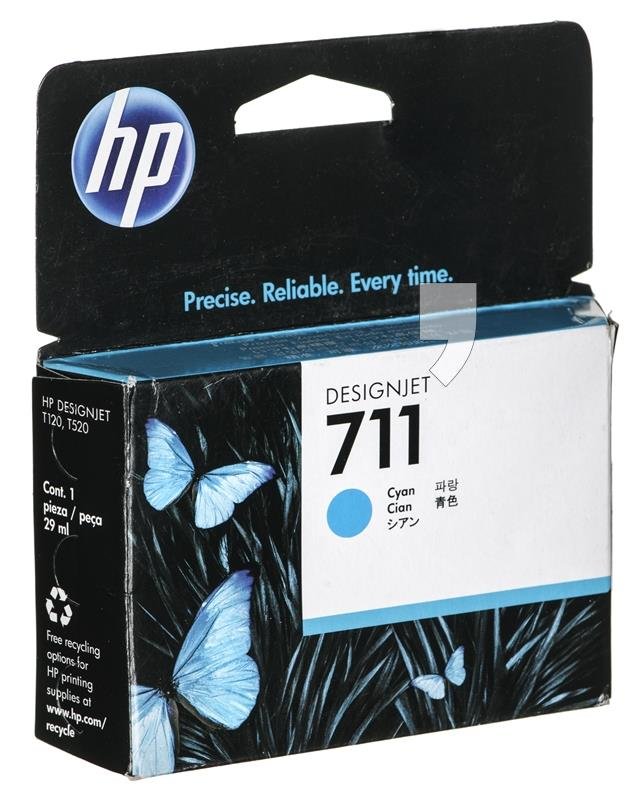 Tusz HP 711, błękitny, 29 ml-Zdjęcie-0