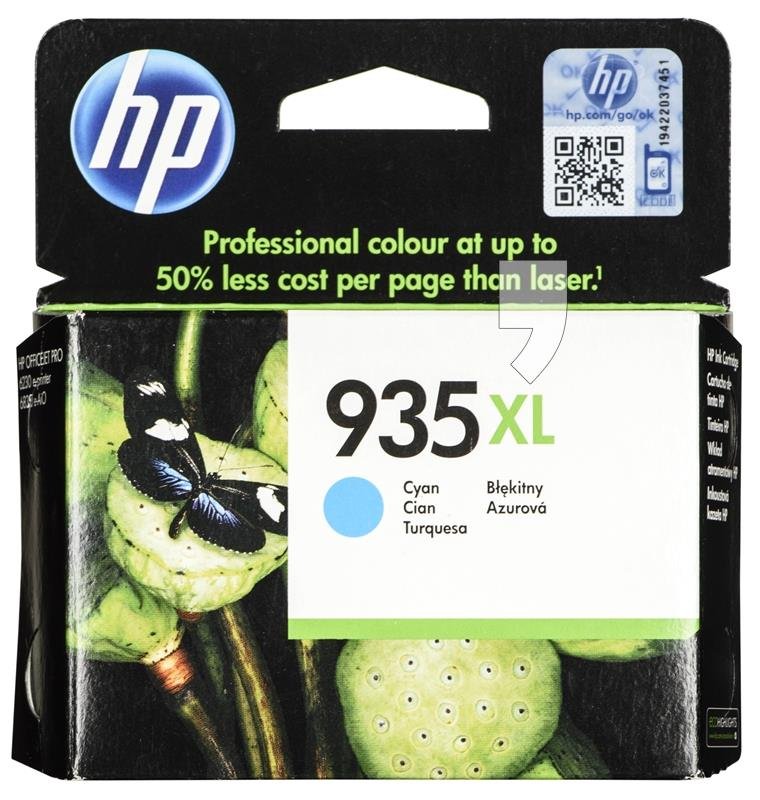 Tusz HP 935XL, błękitny, 9.5 ml