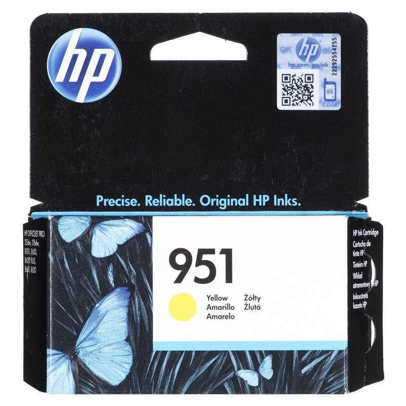 Tusz HP 951, żółty, 8.5 ml