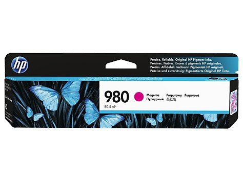 Tusz HP 980 (D8J08A), purpurowy, 6600 str.