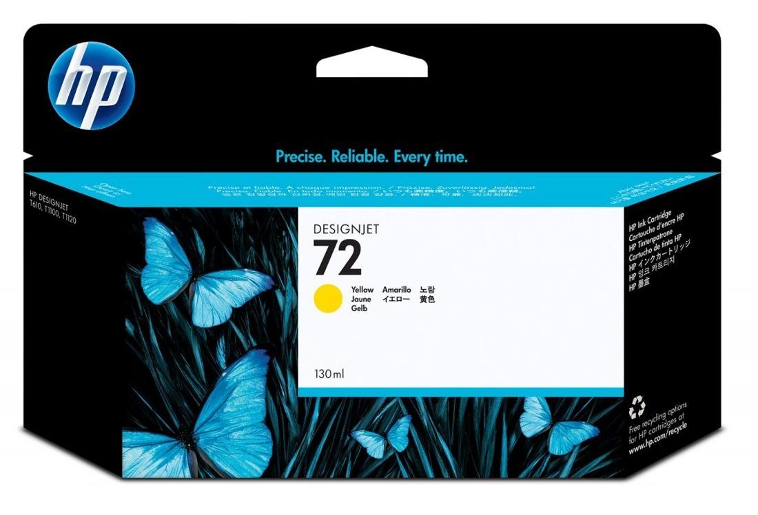 Tusz HP Photo 72, żółty, 130 ml