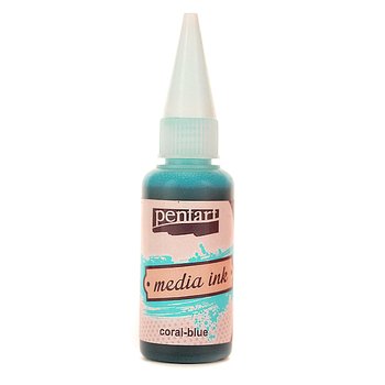 Tusz Media Ink 20 ml - coral-blue - Pentart