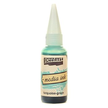 Tusz Media Ink 20 ml - turquoise-green - Pentart