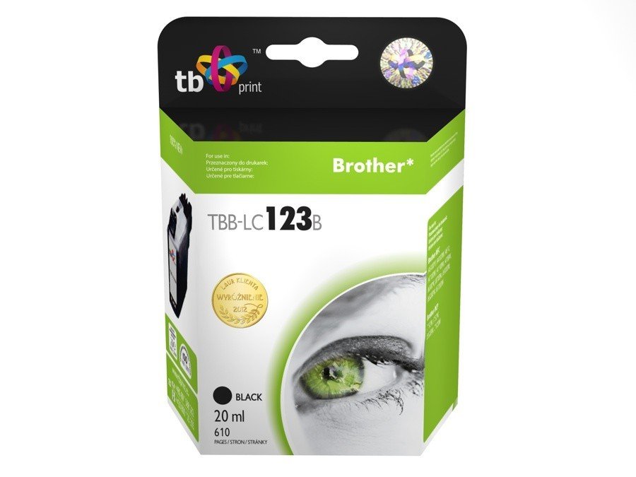 Tusz TB PRINT TBB-LC123B BK, czarny, 20 ml, LC123BK