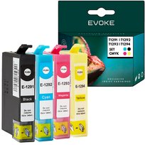 Tusze do drukarki Epson T1291 T1292 T1293 T1294 XL czarny + zestaw kolorów