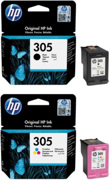 Tusze Oryginalne Hp 305 Czarny + Kolor Do 2710 2720 4120 - HP