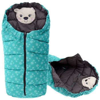 Tutumi, Śpiworek dziecięcy 4w1, Bear, Mint/Grey - Tutumi