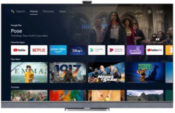 TV TCL 55C825 MiniLED, QLED, 4K, 100HZ z soundbarem, dźwięk ONKYO z Dolby Atmos, Android [H] - TCL