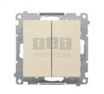 TW5.01/144 Simon 55 Łącznik świecznikowy (moduł) 10 AX, 250 V~, szybkozłącza Szampański mat TW5.01/144