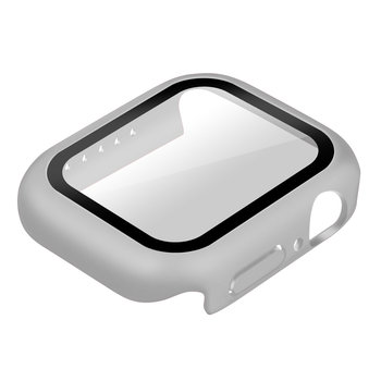 Twarde etui do zegarka Apple Watch 7 Series (41 mm) Ultracienkie szkło ochronne w kolorze białym - Avizar