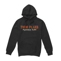 Twin Peaks Bluza Z Kapturem Męska Population (L / Czarny) Twin Peaks