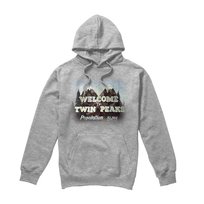 Twin Peaks Bluza Z Kapturem Męska Welcome To (M / Jasnoszary) Twin Peaks