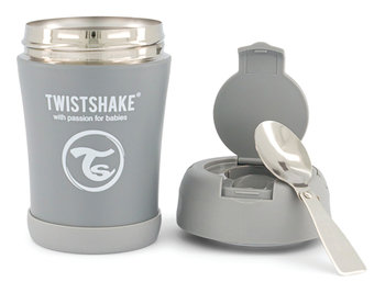 Twistshake, Pojemnik termiczny na jedzenie, 350ml, Grey - TWS TWISTSHAKE