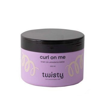 Twisty, Krem do loków dobry do stylizacji włosów kręconych z ekstraktem z lnu i owsa, 250 ml - Twisty