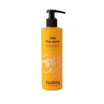 Twisty, Odżywka emolientowa dobra do włosów kręconych róża i olej konopny, 280 ml - Twisty