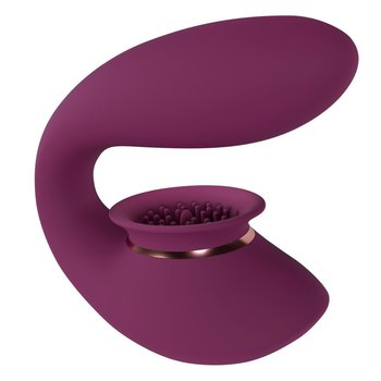 Twitch 3 - Rechargeable Vibrator & Suction - Silicone - 10 Speed - Burgundy Innovation - inna