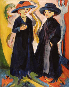 Two Women, Ernst Ludwig Kirchner - plakat 20x30 cm - Galeria Plakatu