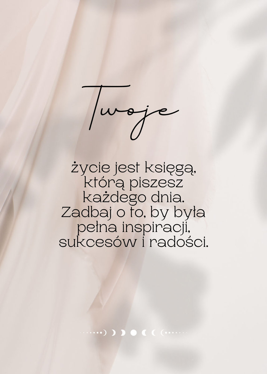 Twoje życie jest księgą - plakat 70x100 cm - Inna marka | Sklep EMPIK.COM