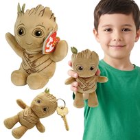 TY MARVEL Groot Maskotka, BRELOK do kluczy, BEANIE BABIES, zawieszka DO PLECAKA 12 cm Marvel
