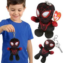 TY MARVEL Miles Morales Maskotka, BRELOK do kluczy, BEANIE BABIES, zawieszka DO PLECAKA 12 cm Marvel