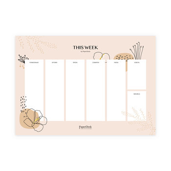 Tygodniowy planner A4 notes Nature - PaperDesk