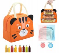 Tygrys Śniadaniówka Torba Termiczna Izolacyjna Lunch Box Kanapnik 5,5L