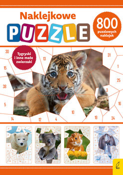 Tygryski i inne małe zwierzaki. Naklejkowe puzzle - Opracowanie zbiorowe