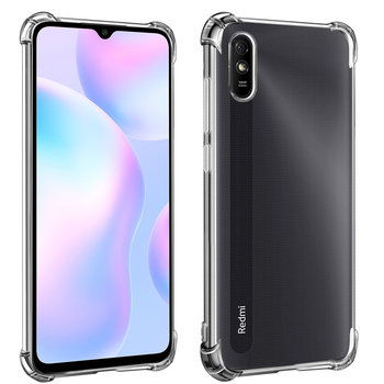 Tylna obudowa do Xiaomi Redmi 9A Elastyczne Etui z Bumper Corners - Przezroczysta - Avizar