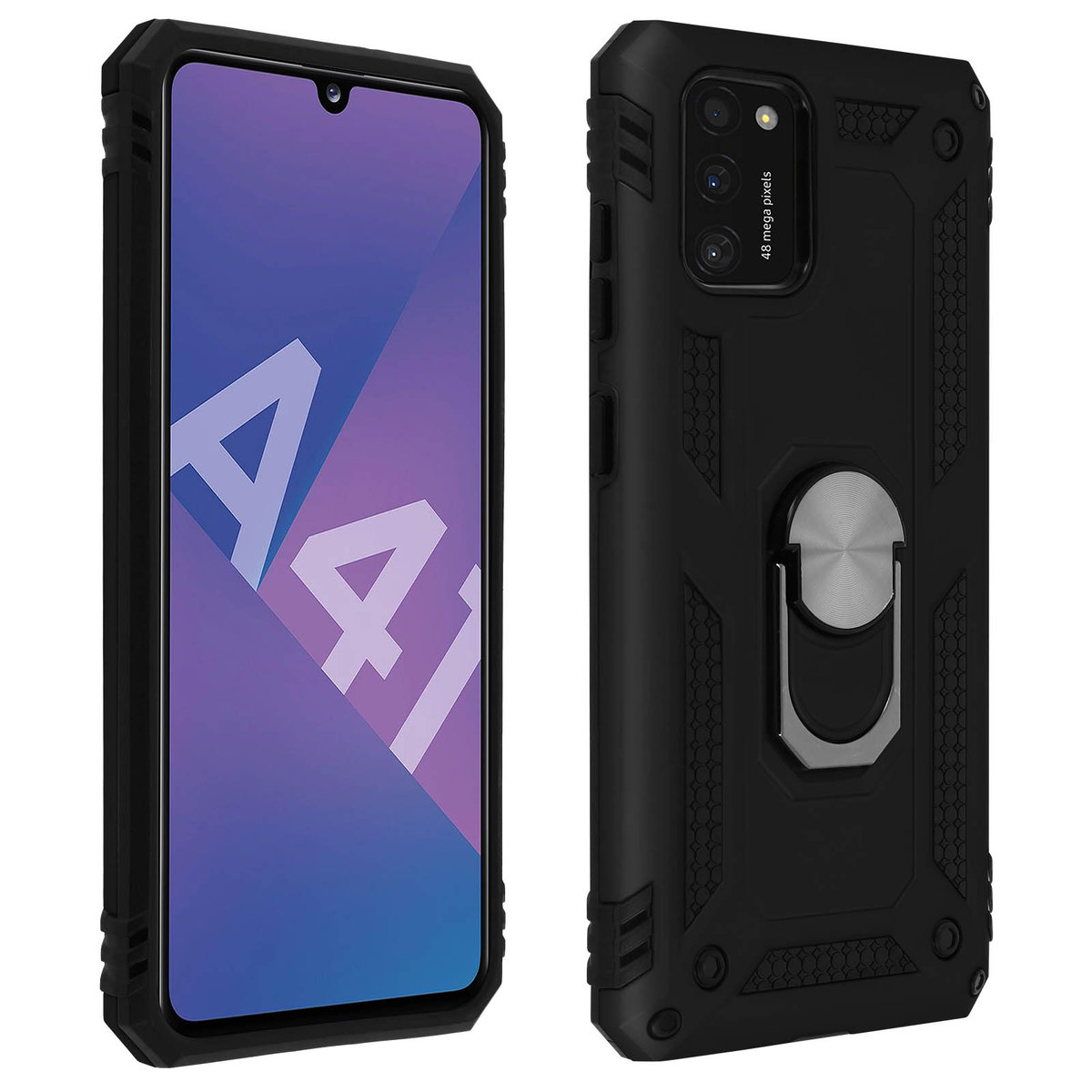 Tylna obudowa Samsung Galaxy A41 Anti-shock Bi-materiał Pierścień ...