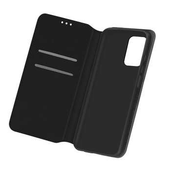 Tylna obudowa Samsung Galaxy A72 z funkcją portfela i podstawki - czarna - Avizar
