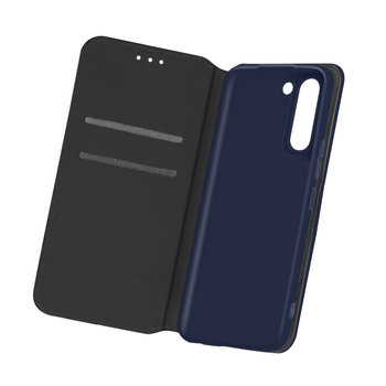 Tylna obudowa Samsung Galaxy S21 Plus z funkcją portfela i podstawki - niebieska - Avizar