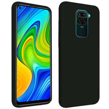 Tylna obudowa Xiaomi Redmi Note 9 Półsztywne silikonowe wykończenie Soft-Touch Czarna - Avizar