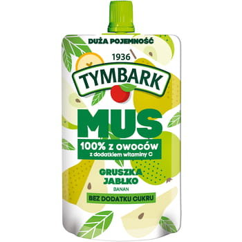 Tymbark Mus 100% gruszka jabłko banan 200 g - Tymbark