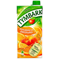 Tymbark, Napój owocowy, pomarańcza-brzoskwinia, 1l Tymbark