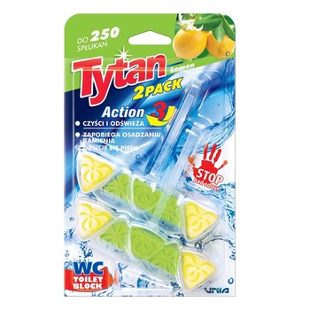 Tytan Zawieszka Do Wc Action3 Lemon Duopak 2X 40G - Tytan