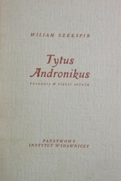 Tytus Andronikus - Szekspir William | Książka w Empik