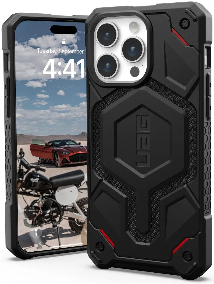 UAG Metropolis LT MagSafe Case do iPhone 15 Pro Max - czarny kevlar 