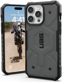 Uag Pathfinder Magsafe - Etui Obudowa Ochronna Do Iphone 15 Pro Max (Silver) - UAG