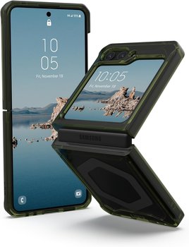 Uag Plyo Pro Etui Obudowa Ochronna Pokrowiec Do Samsung Galaxy Z Flip 5 5G Z Wbudowanym Modułem Magnetycznym (Olive-Space Grey) - UAG